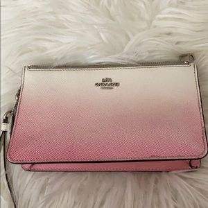 Ombré coach wristlet